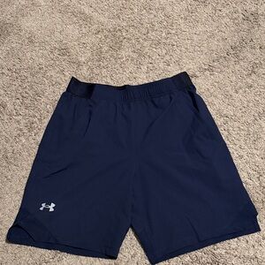Under Armour Men's Dark Blue Athletic Shorts, NWT